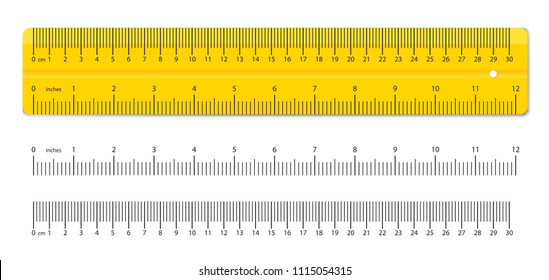 Creative vector illustration of realistic colorful rulers isolated on background. Art design measuring tool supplies. Abstract concept graphic element