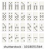 Creative vector illustration of realistic domino full set isolated on transparent background. Dominoes bones art design. Abstract concept 28 pieces for game graphic element
