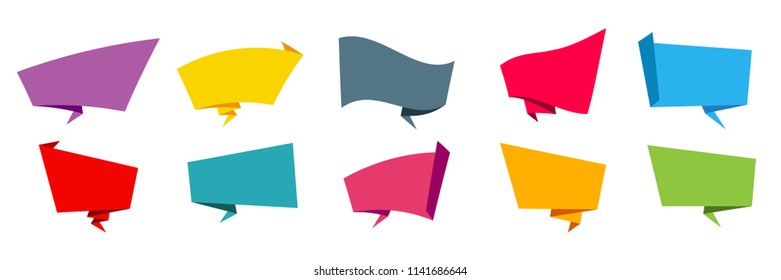 Creative vector illustration of representing label stickers banners tag set collection isolated on transparent background. Art design in flat style with bright color. Abstract concept graphic element