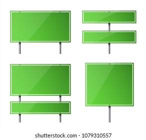 Creative vector illustration of road sign isolated on background. Art design. Abstract concept graphic element. Mockup template for a text. Highway traffic blank plate