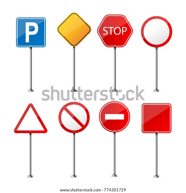 Creative Vector Illustration Road Warning Sign Stock Vector (Royalty ...