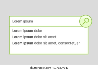 Creative vector illustration of search bar boxes buttons. UI and UX interface template isolated on background. Web site art design. Abstract concept graphic element.