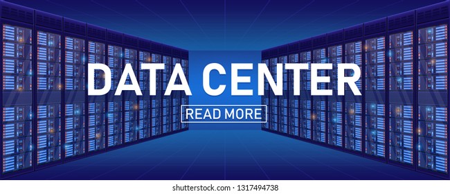 Creative vector illustration of server rack room, big data bank center isolated on transparent background. Art design web hosting technology. Abstract concept graphic computer service element