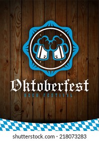creative vector illustration set of labels, badges and design elements on the Oktoberfest beer festival