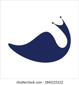 ilustración vectorial creativa del logo de diasin caracol