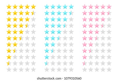 Creative vector illustration of star rating. Vote like ranking art design. Abstract concept graphic element. Choice rate. Infographic classification