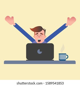 Creative vector illustration success concepts for business