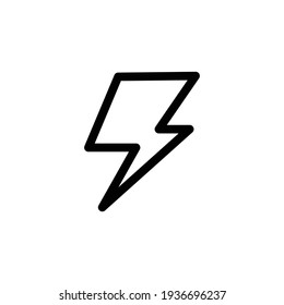 Creative vector illustration of thunder and bolt lighting flash icon set isolated on transparent background. Art design electric thunderbolt. Abstract concept graphic dangerous symbol icon element.