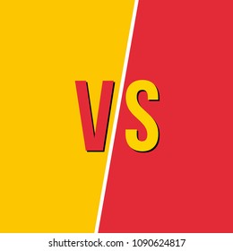 Creative vector illustration of versus background. VS logo art design for competition, fight, sport match, event, game, video, dance, singer. Abstract concept graphic element