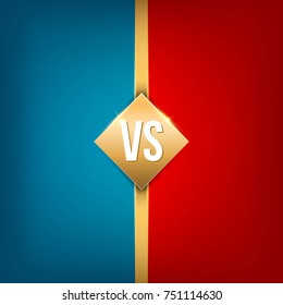 Creative vector illustration of versus background. VS logo art design for competition, fight, sport match, event, game, video, dance, singer. Abstract concept graphic element.