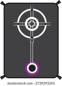 Creative vector illustration of a vintage pendulum clock with mathematical addition equations on a warm orange gradient face