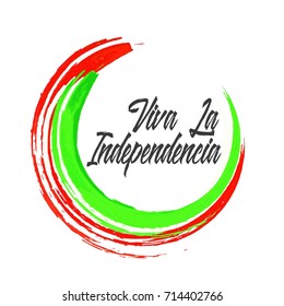 Creative vector illustration of Viva Mexico, traditional mexican phrase holiday, lettering vector illustration