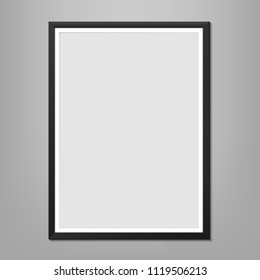 Creative vector illustration of wall picture frames template isolated on background. Art design blank photo. Abstract concept graphic element. Empty image