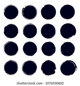 Ilustración vectorial creativa del elemento dibujado a mano con acuarela. Fondo de trazo de pincel circular. Diseño de pintura. Gráficos abstractos de color de concepto. Etiqueta adhesiva. Sello de sus palabras manuscritas