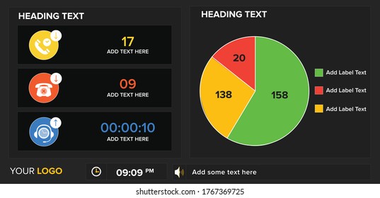 Creative vector illustration of web dashboard infographic elements template, Pie chart, web design, UI elements. Statistics, tiles data graphs. Abstract concept graphic UI, UX. Information element.