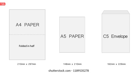 253 C5 envelope template Images, Stock Photos & Vectors | Shutterstock