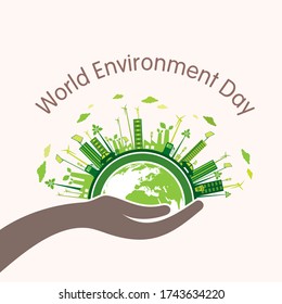 creative vector illustration of world environment day banner design