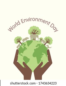 creative vector illustration of world environment day banner design