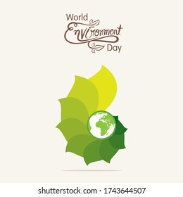 creative vector illustration of world environment day banner design