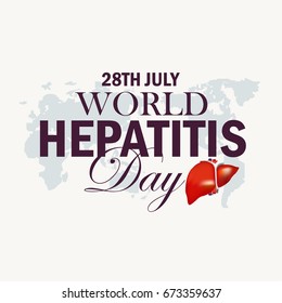 Creative vector Illustration of World Hepatitis Day.