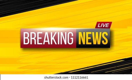 Creative vector illustration of world live breaking news. TV channel show broadcast art design. Business, technology background. Abstract concept graphic element