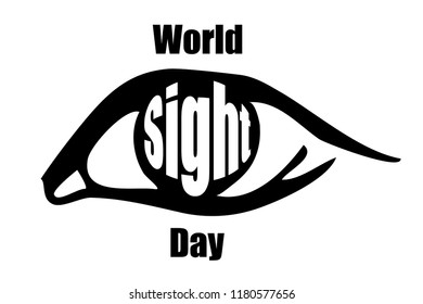 Creative Vector Illustration of World Sight Day.