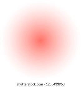 Creative vector image with soft circle in Living Coral color.