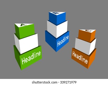 creative vector infographic column