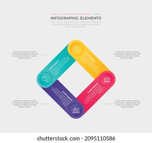 Timeline Infographics Design Number Options Template Stock Vector ...