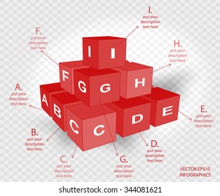 creative vector infographics cubes