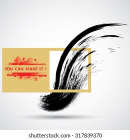 Creative Vector Inspirational Poster with Motivational Quote 