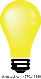 Creative vector light bulb illustration design