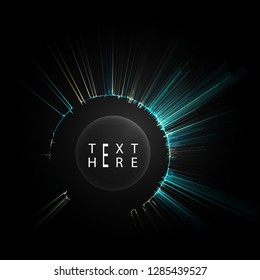 Creative vector lines and abstract art circle designs