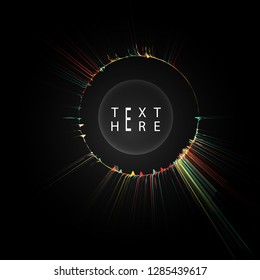Creative vector lines and abstract art circle designs