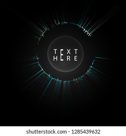 Creative vector lines and abstract art circle designs