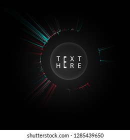 Creative vector lines and abstract art circle designs