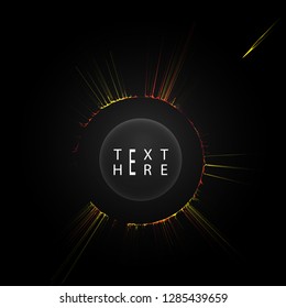 Creative vector lines and abstract art circle designs
