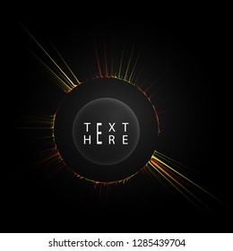 Creative vector lines and abstract art circle designs