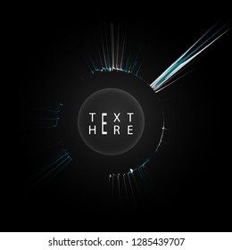Creative vector lines and abstract art circle designs