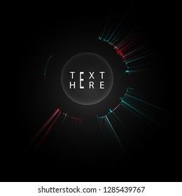 Creative vector lines and abstract art circle designs