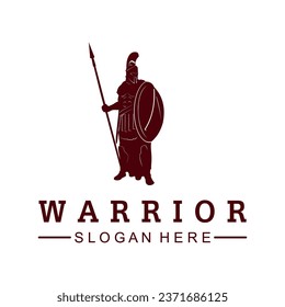 CREATIVE VECTOR LOGO OF A DAMN WARRIOR.