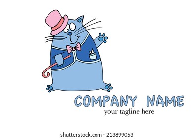 creative vector logo design template animal earth abstraction cat mark employment vista art partnership management promotion contract deal understanding joint associate letterhead enterprise partner c