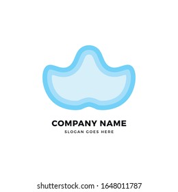 Creative vector logo icon design template. Abstract logotype concept element sign shape