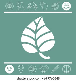 Creative vector logo - leaf. Element for your design