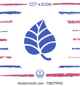 Creative vector logo - leaf. Element for your design