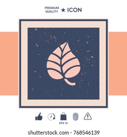Creative vector logo - leaf. Element for your design