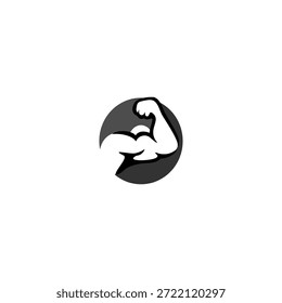 Creative vector logo of a muscular arm alphabet O letter. Symbol of strength and fitness. Perfect for gyms, personal trainers, and supplement brands. High-quality vector design