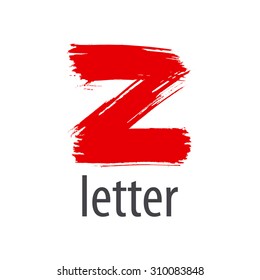 Creative vector logo red letter Z