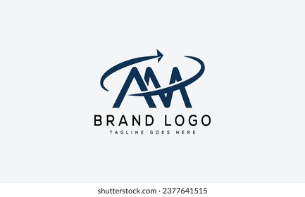 Creative vector logos with the letter AM