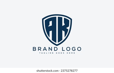 Creative vector logos with the letter AK